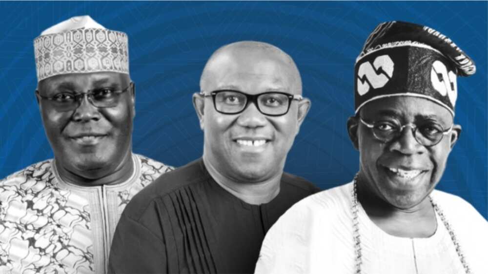 Atiku, Peter Obi and Tinubu