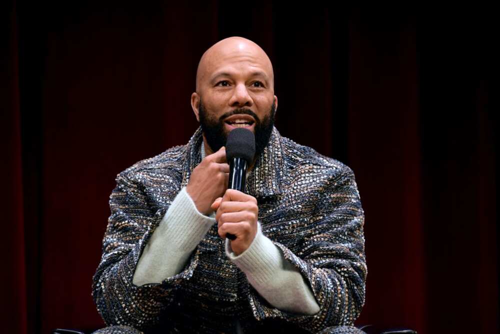 Common speaks onstage during USC Visions and Voices: An Evening with Common at Bovard Auditorium
