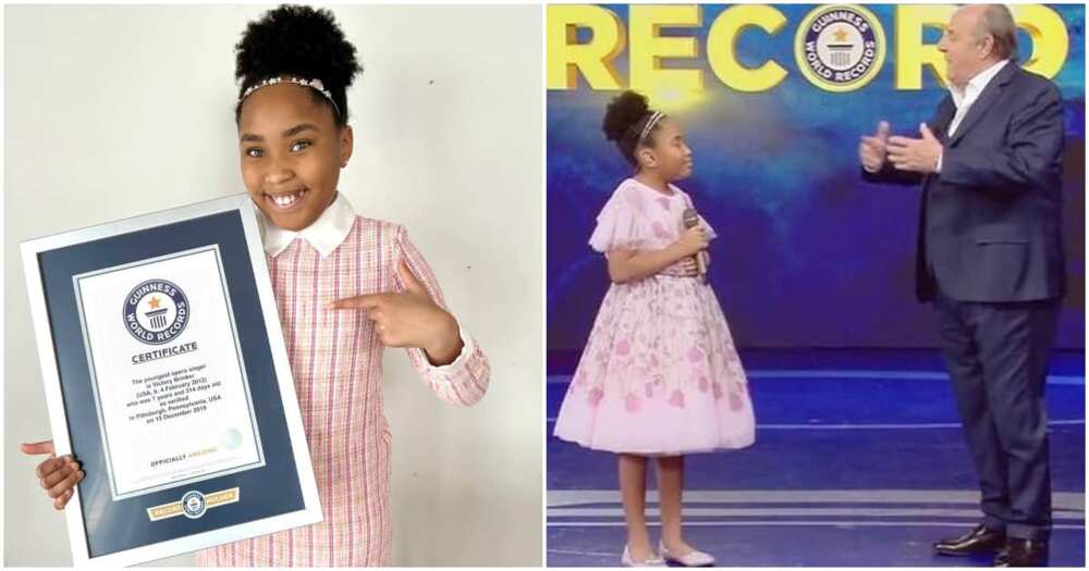 Victory Brinker named the world's youngest opera singer.