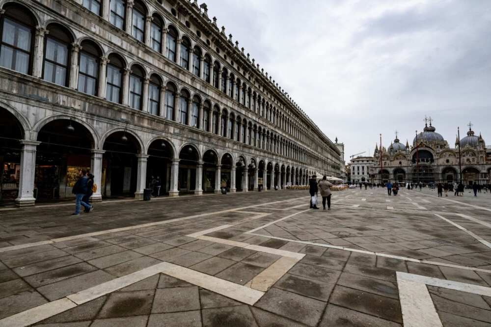 Architect David Chipperfield oversaw renovation of the 500-year-old Renaissance masterpiece the Procuratie Vecchie (L), an iconic building on Venice's Piazza San Marco Architect David Chipperfield oversaw renovation of the 500-year-old Renaissance masterpiece the Procuratie Vecchie (L), an iconic building on Venice's Piazza San Marco