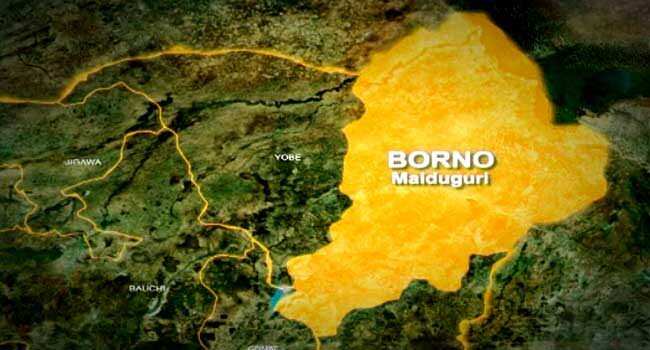 Taswirar jihar Borno a cikin Najeriya.