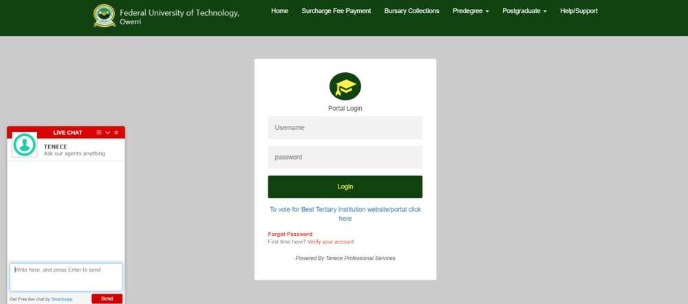 FUTO website FUTO website