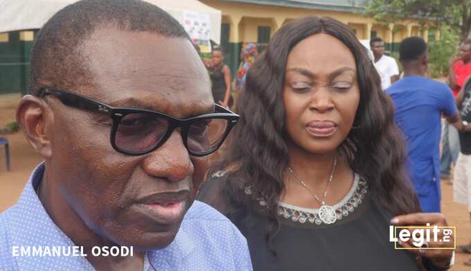 Andy Uba, wife