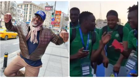 PDP ex-senator shares video as Super Eagles sing funny song after beating Egypt