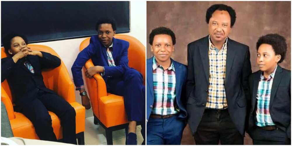 Nigerian senator Shehu Sani with his sons (photos)