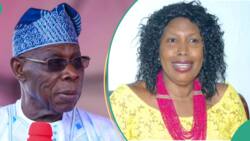 ‘Forgive my husband’: Obasanjo’s wife begs Yoruba monarchs for forgiveness