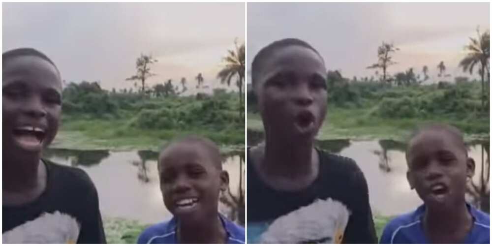 Two Young Boys Sing Popular Gospel Song Beautifully, Their Angelic Voices Stuns Many as Video Goes Viral