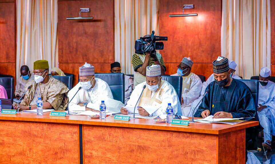Northern governors meet in Kaduna. Northern governors meet in Kaduna.
