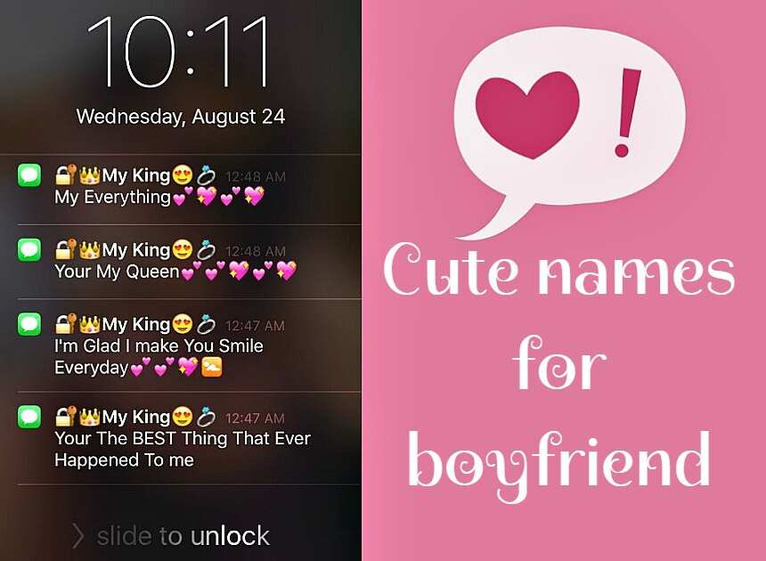 Boyfriend romantic call names to 🥇 470+