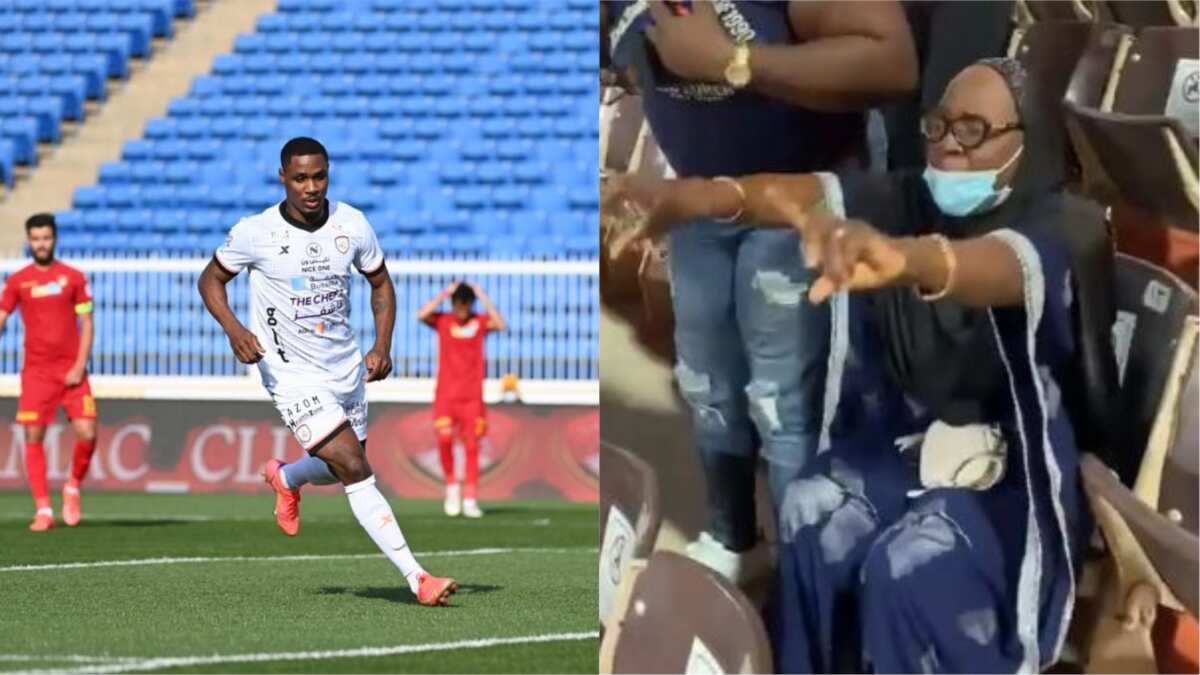 Ighalo posts stunning video of his mother watching his game live for the 1st time in 16 years