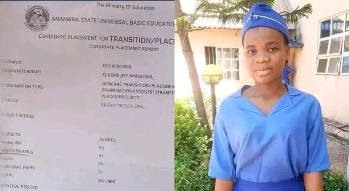 Photo: Take a look at Ejikeme Mmesoma's 2017 common entrance examination result