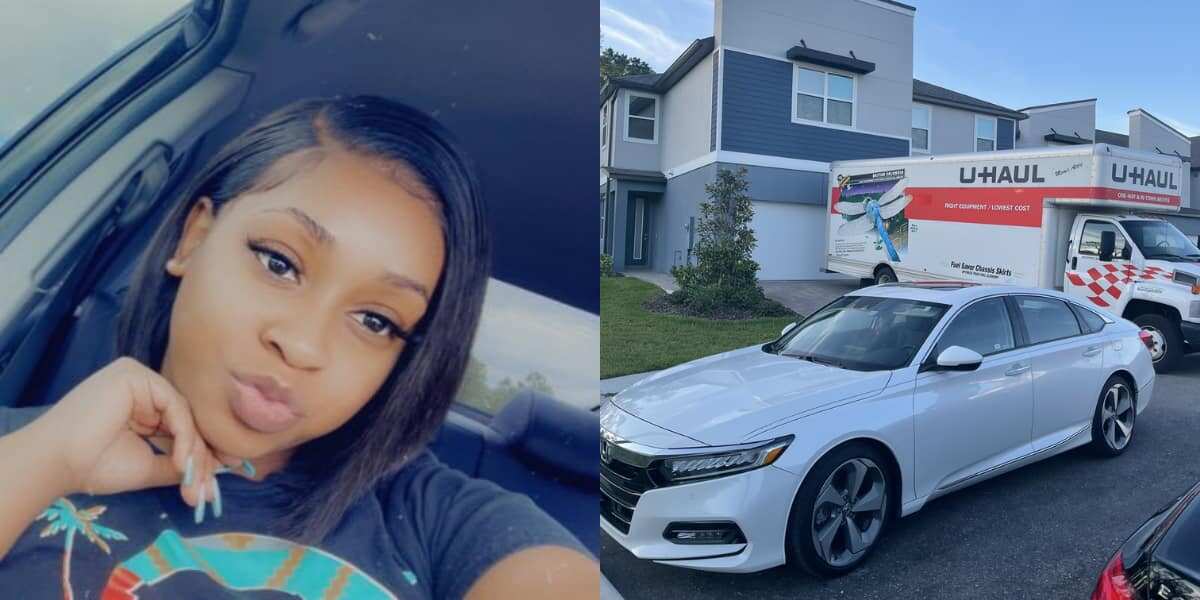 Everything's new: Young lady celebrates buying car and house, people praise her