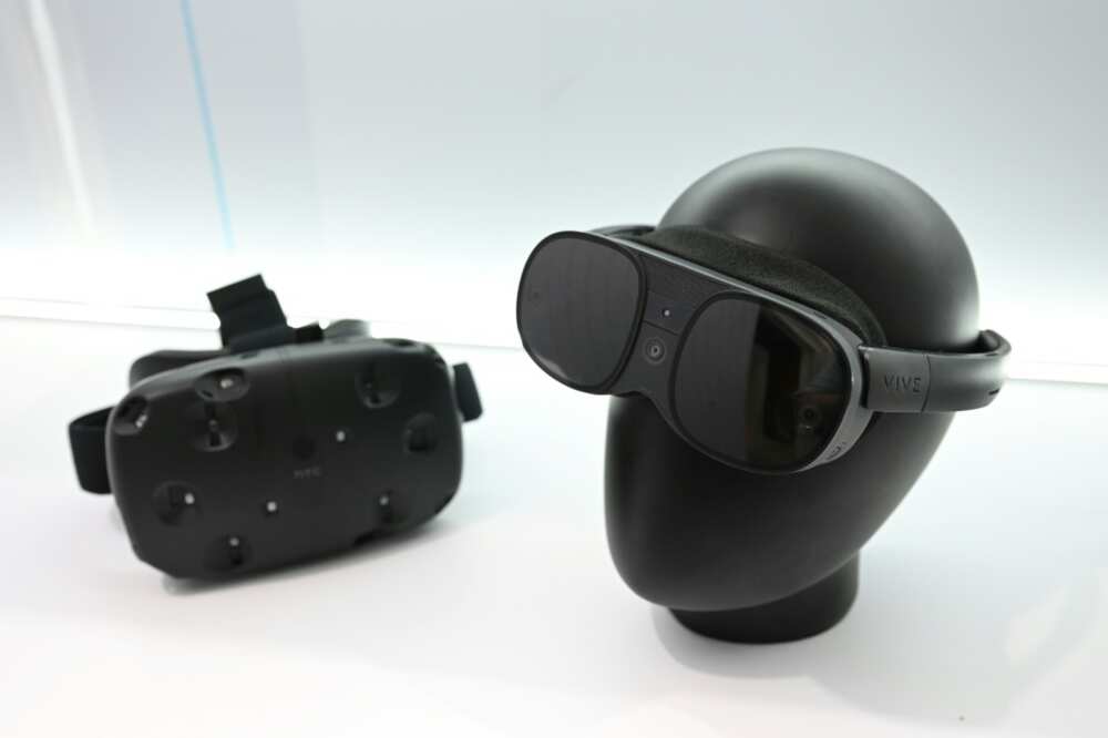 A new HTC Vive XR Elite headset with virtual and augmented reality capabilities was shown off at the CES show in Las Vegas A new HTC Vive XR Elite headset with virtual and augmented reality capabilities was shown off at the CES show in Las Vegas