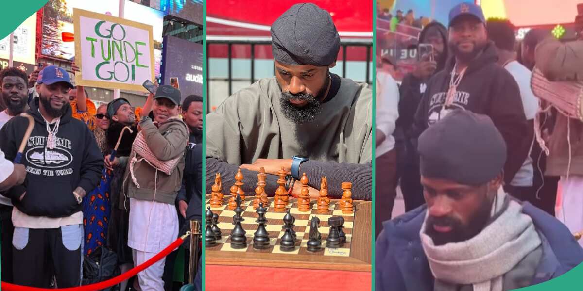 Tunde Onakoya: See sweet video of moment Davido, Chioma, arrived to support chess master on GWR attempt