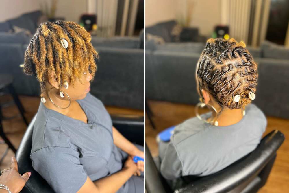 30 beginner short loc styles for women that are simple but stylish -  Legit.ng