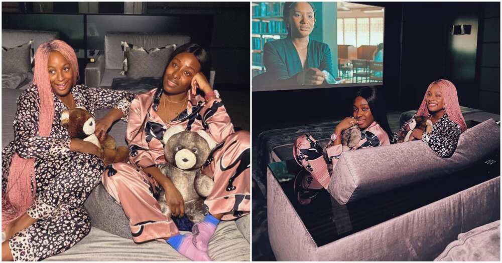 Temi Otedola gets emotional as sisters Cuppy, Tolani praise her for performance in Citation