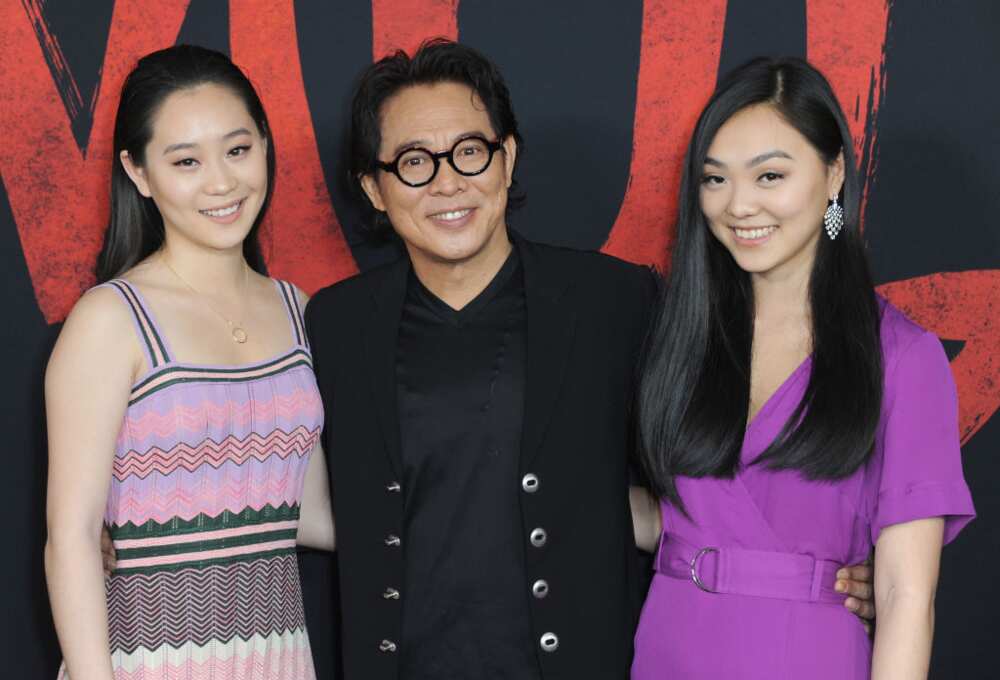 Jet Li, Jada, and Jane at the premiere of Disney's "Mulan" at Dolby Theatre