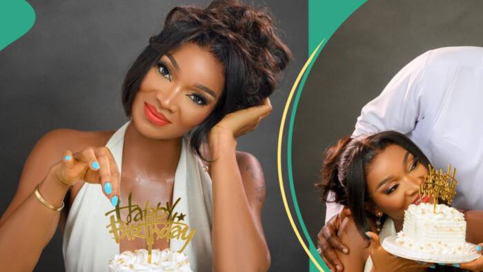 Wofai Fada shares real age as she marks birthday, shuts down father-in-law’s claim: “He said 38”
