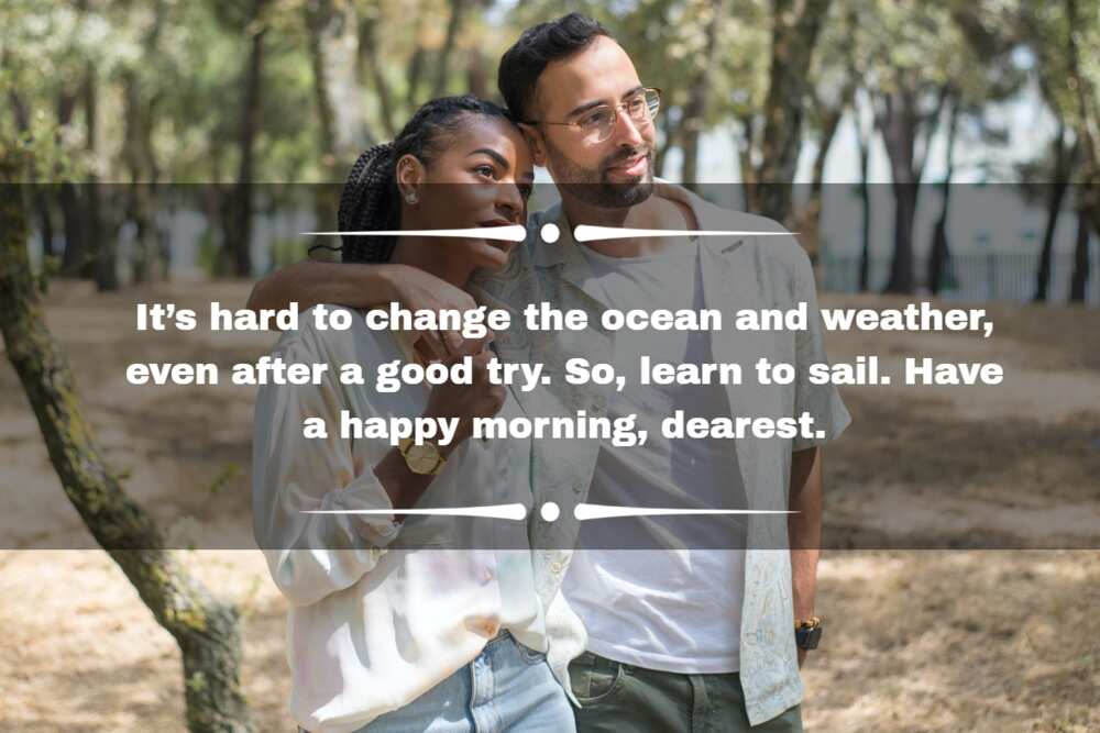 Good morning message to make her smile Good morning message to make her smile