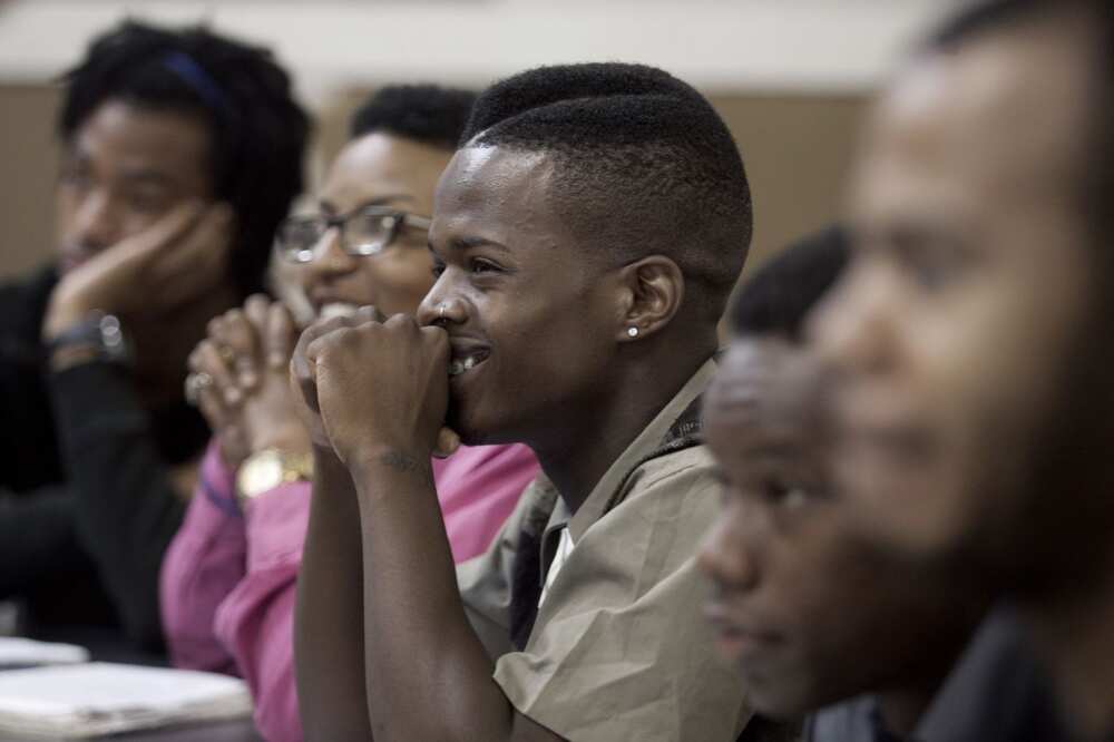 students in class