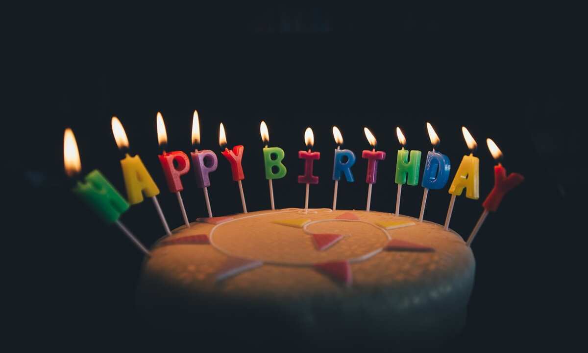 happy birthday dad cake with candles