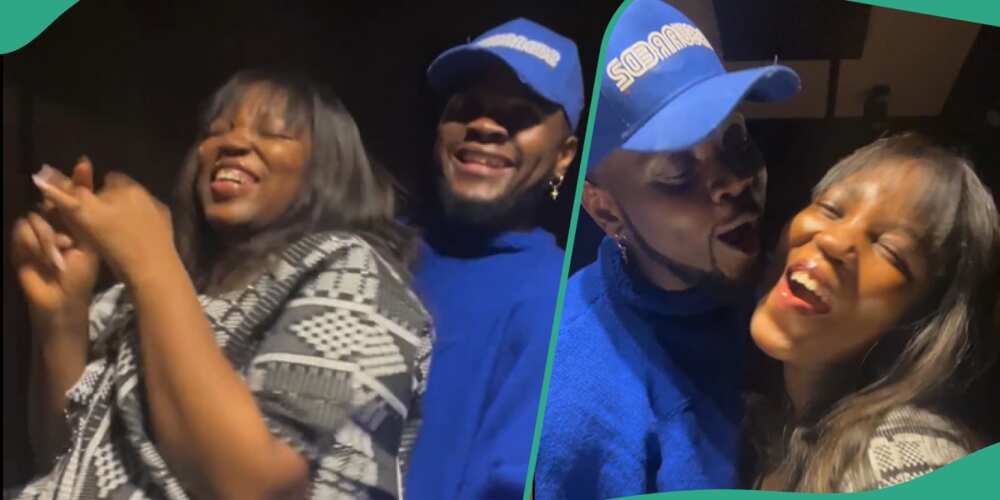 Kizz Daniel and his wife dance to his song Baby Sha.