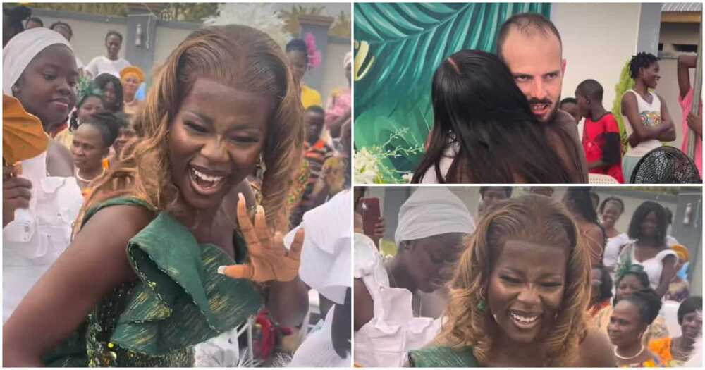 Ghanaian Bride And Glam Team Receive Heavy Backlass Over Frontal Hair Fixing And Wrong Makeup Foundation