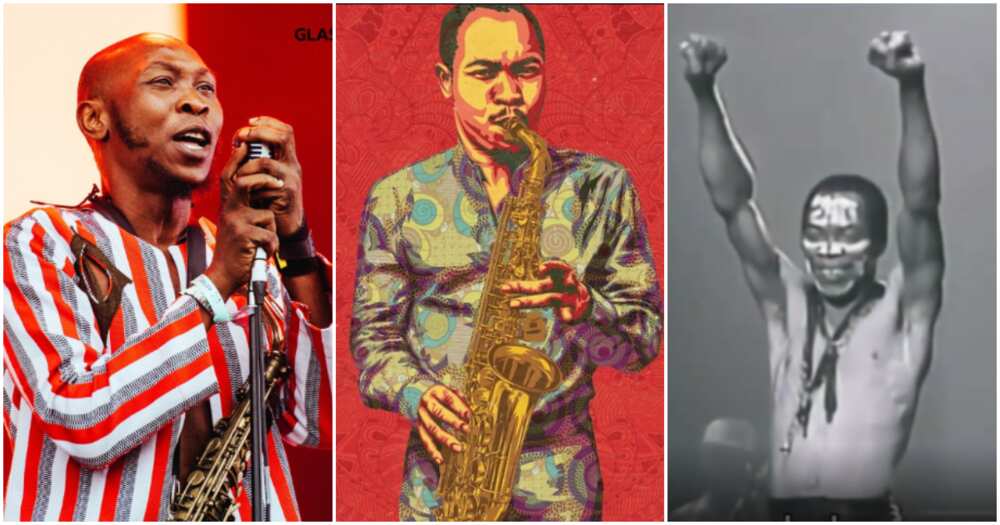 Photos of Seun Kuti and Fela