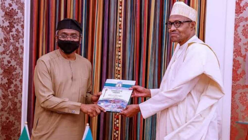 Femi Gbajabiamila a fadar Shugaban kasa Femi Gbajabiamila a fadar Shugaban kasa