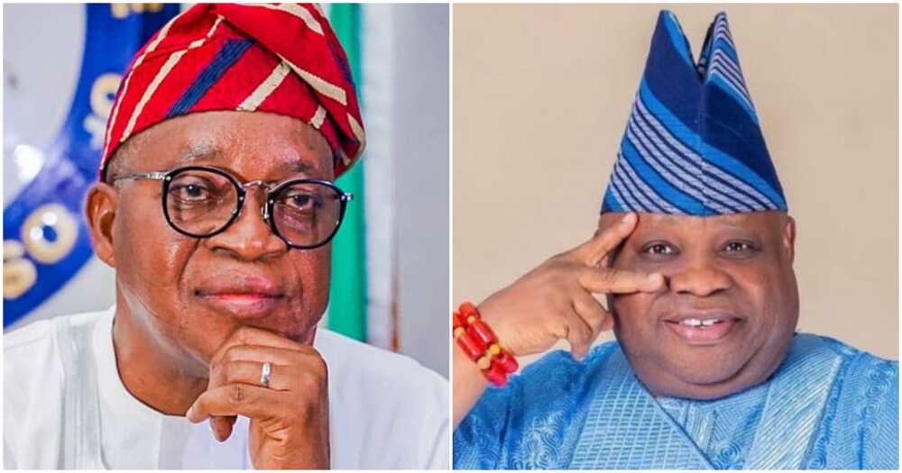 Gboyega Oyetola, Ademola Adeleke, Osun state governor, Osun 2022 election, APC, PDP