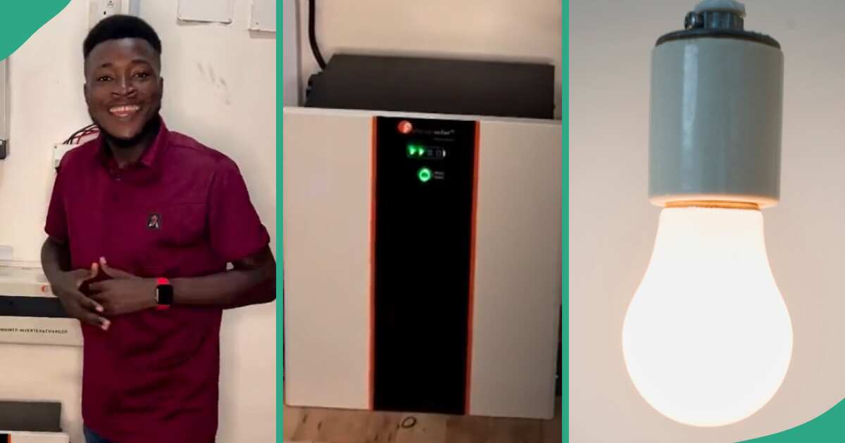 Video: See the solar system that is giving this Nigerian man steady light at home