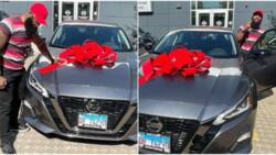 Hardworking man buys brand new Nissan Altima 2022, flaunts whip in photos; says “I deserve It”