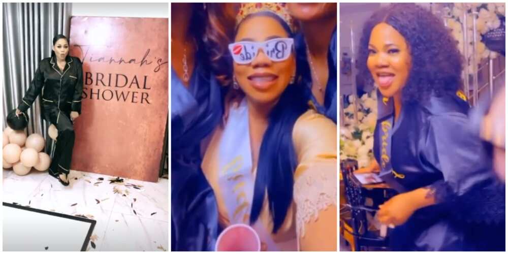 Toyin Abraham dishes out hot dance moves at Toyin Lawani's bridal shower