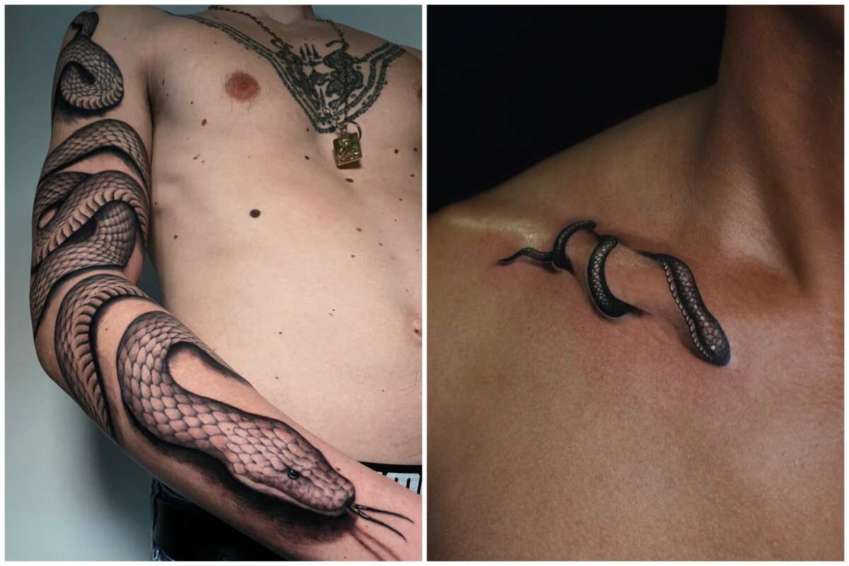 3d Snake Tattoo Designs , Png Download - Snake Tattoo, Transparent Png ,  Transparent Png Image - PNGitem