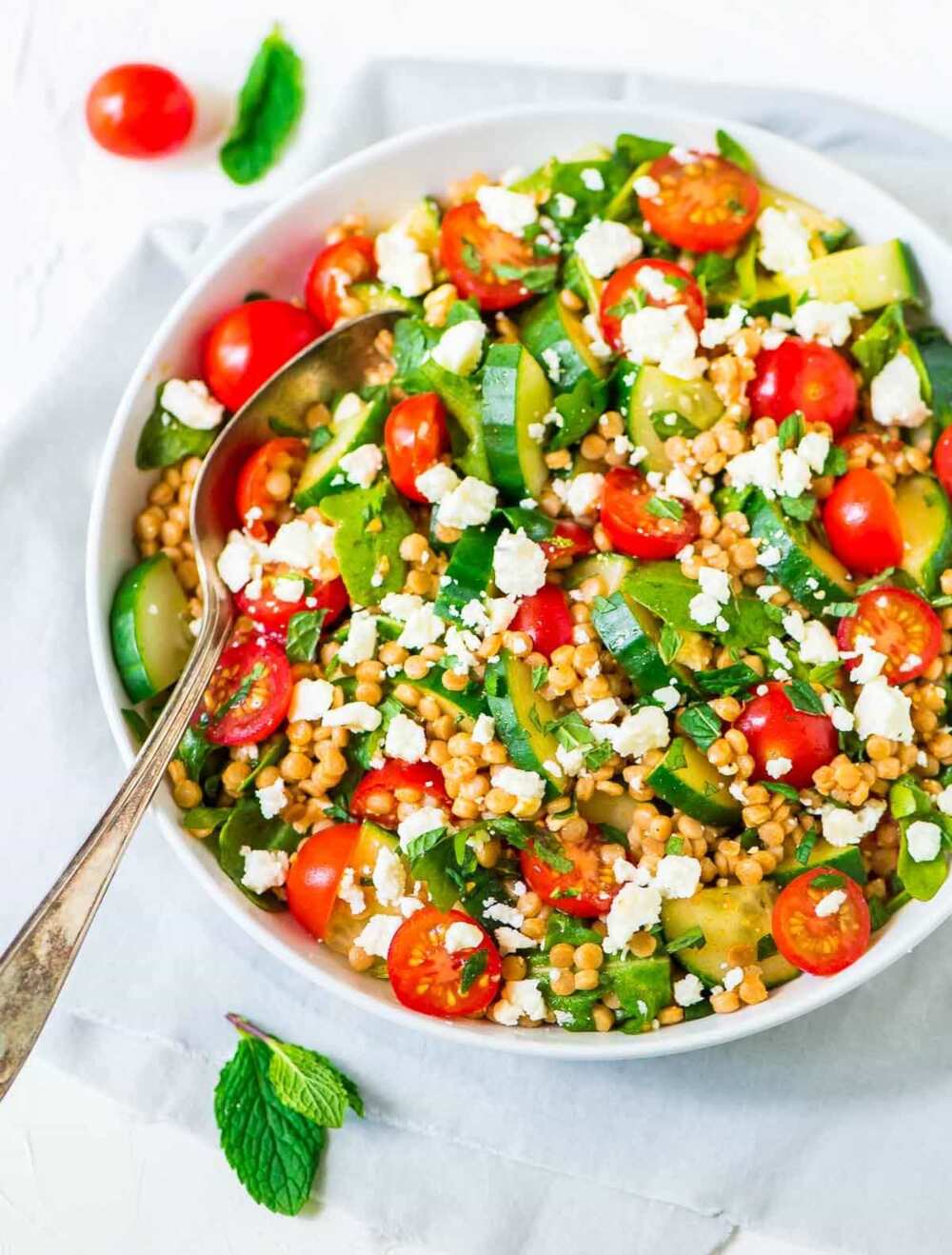 Salad with couscous