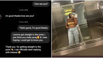 Man proudly shows off pretty lady he got on Twitter after he persistently sent her messages