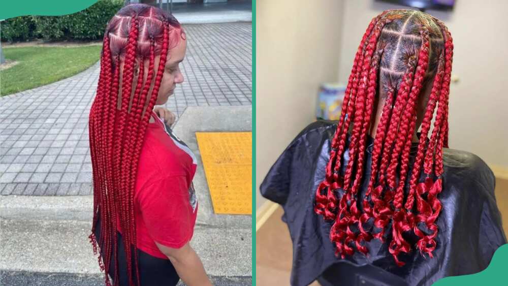 Red Coi Leray braids