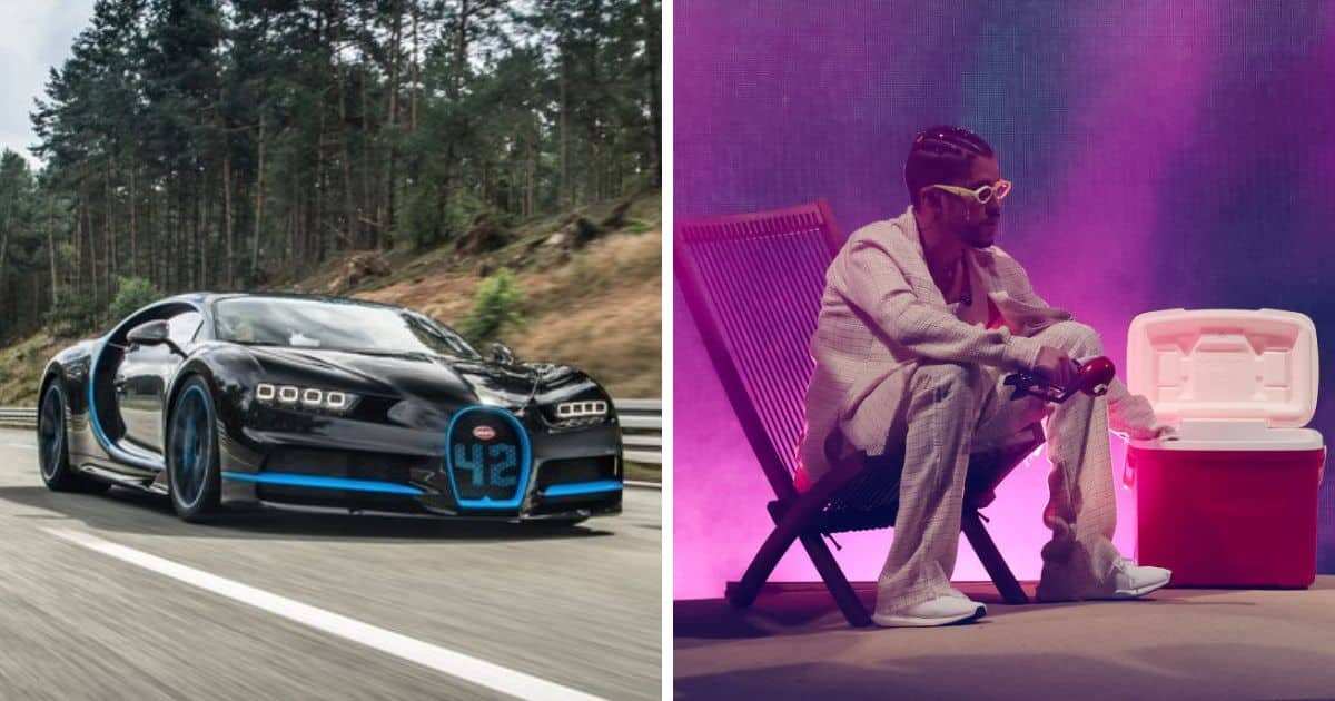 World's Most Expensive Crash: Puerto Rican Rapper Bad Bunny's Bugatti Hit  by Lamborghini at Restaurant Opening 
