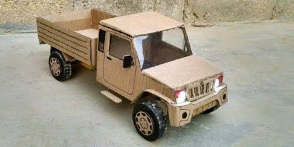 13-year-old Nigerian Boy Wows Many on Social Media after Building Vehicle with Soap Carton