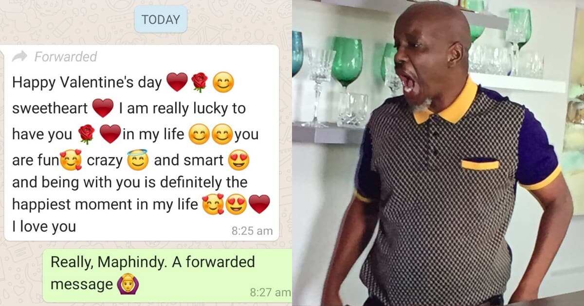 Lady's forwarded Whatsapp text to her boyfriend for Val leaks, cause huge reactions, many are amused