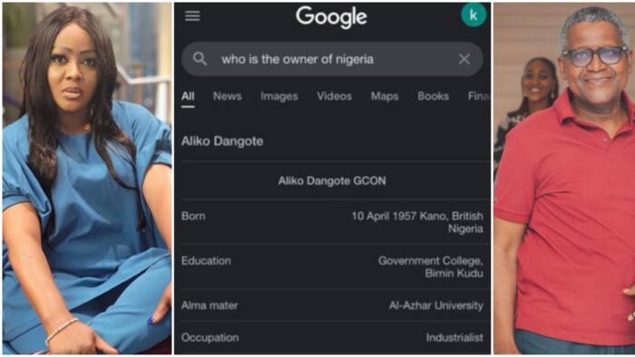 Google search reveals billionaire Aliko Dangote is the owner of Nigeria, comedian Helen Paul reacts