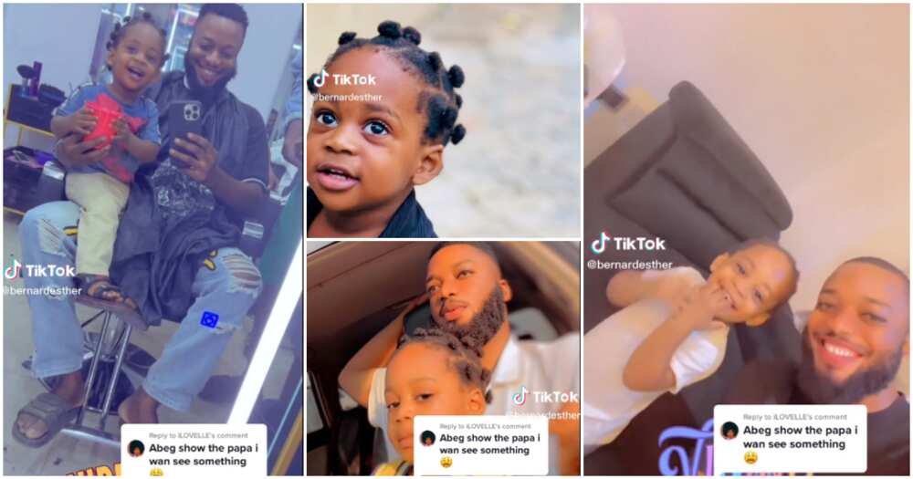 Lady reveals identity of her son's dad after boy trended for looking like Davido's Ifeanyi.