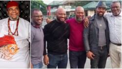 The Edochies: Yul Edochie reunites with 4 lookalike brothers for the first time in years, fans gush over video