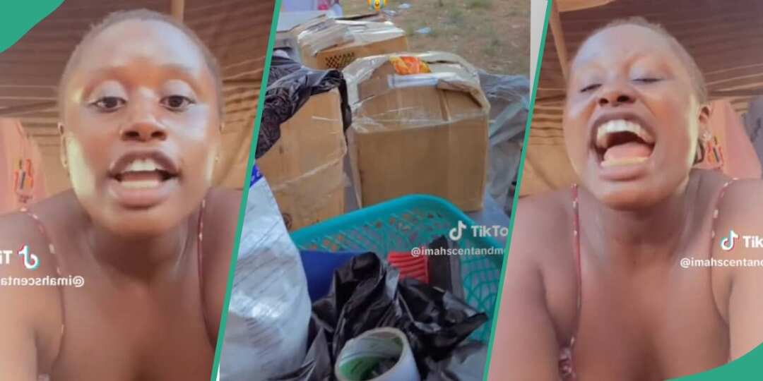 Watch sad video as businesswoman laments after spending over N300k on goods for trade fair