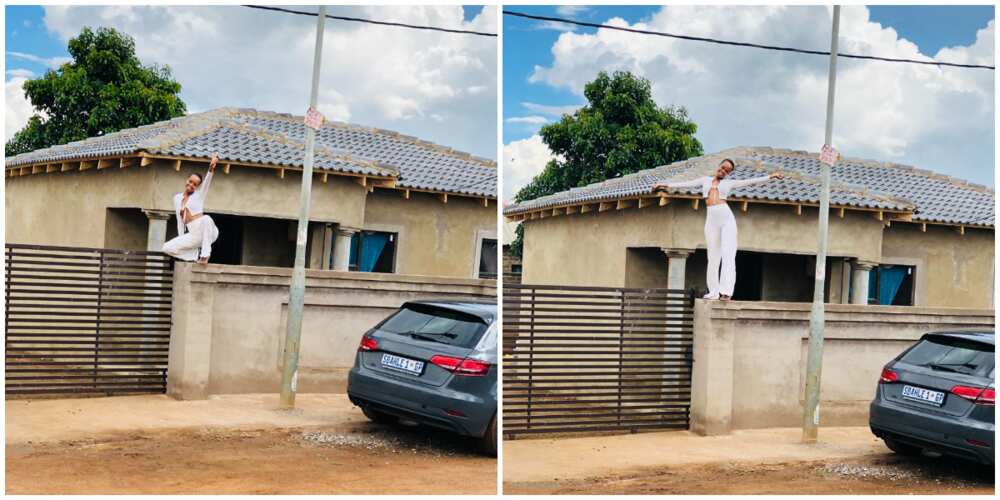 Young lady shows off house she is building for her mum, photos stir huge reactions