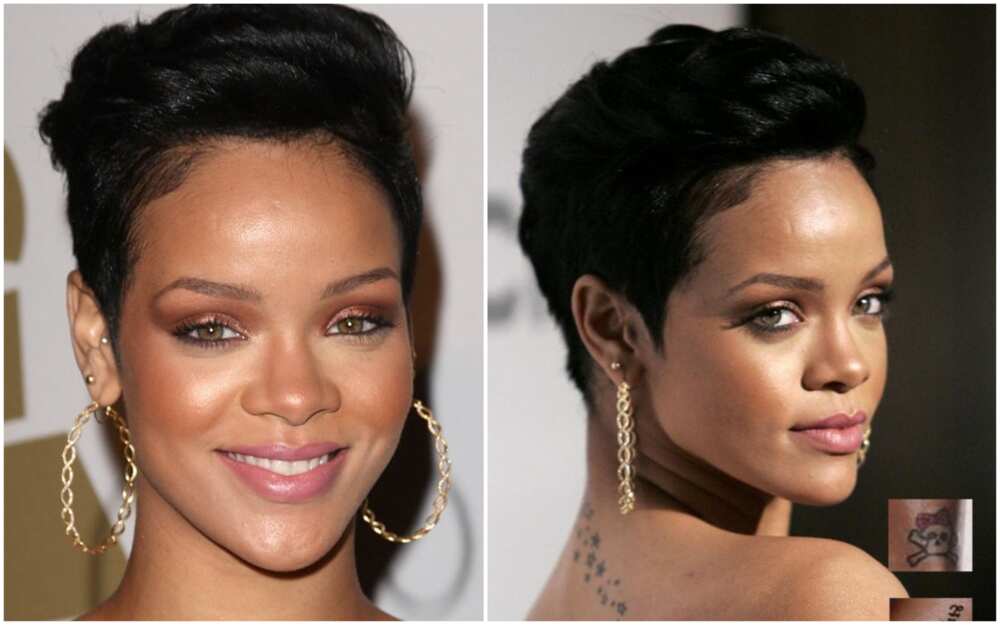 Rihanna wavy hair