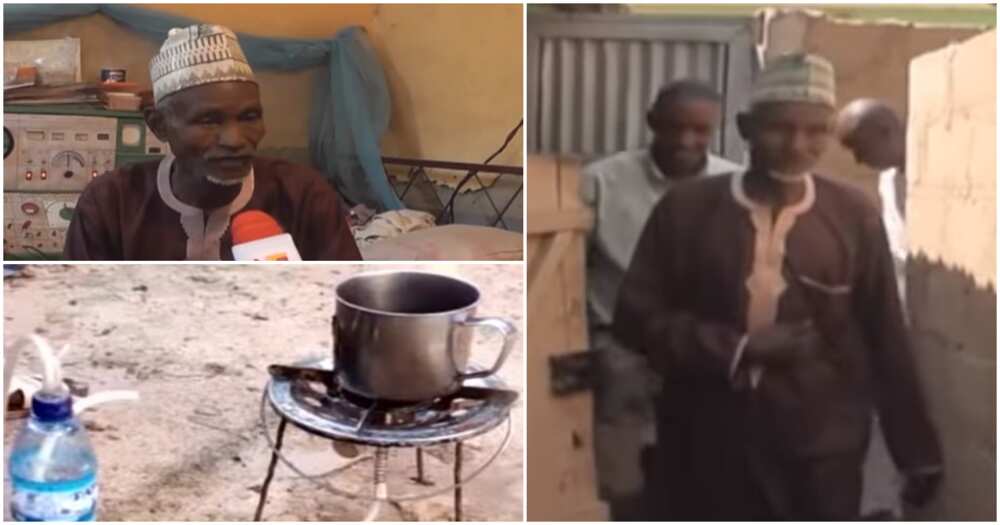 67-year-old Nigerian man who invented stove that uses water to cook begs to teach people what he knows