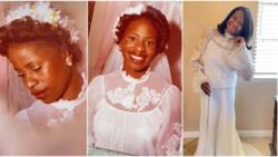 "It's 46 years old": Woman brings out her wedding gown after more than 4 decades, wears it in viral video