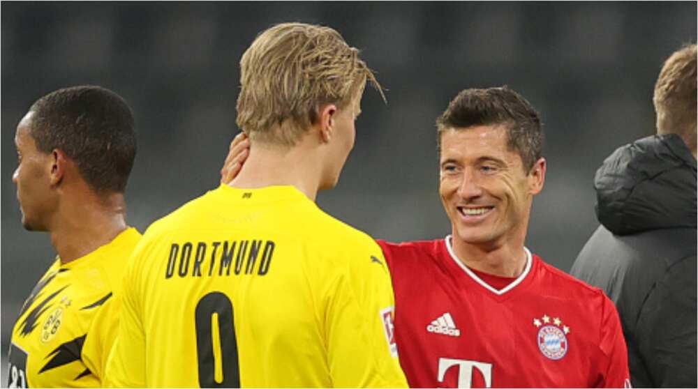 Super Eagles legend settles debate on the better striker between Lewandowski and Haaland