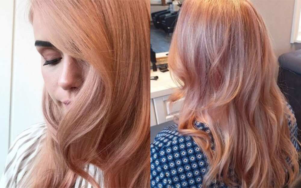 Strawberry blonde hair dye